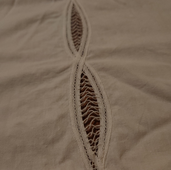 Vintage Large Rectangular Battenburg Lace Tablecloth - Picture 3 of 12